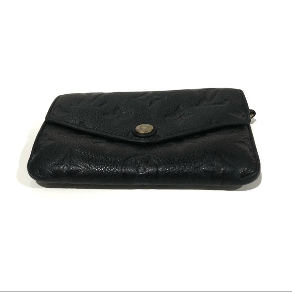Authentic Louis Vuitton Black Empriente Leather Key Pouch Black Noir Wallet - Picture 6 of 10